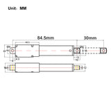 30mm Kurzhub Elektrozylinder / Linearantrieb Selbstbau für Hobbyprojekt DIY (Modell 0041644)