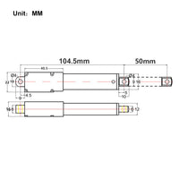 50mm Kurzhub Elektrozylinder / Linearantrieb Selbstbau für Hobbyprojekt DIY (Modell 0041645)