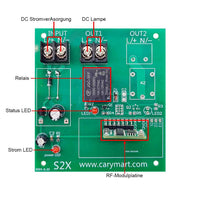 1 Weg DC Ausgang Funkempfänger Schalter / DC Controller