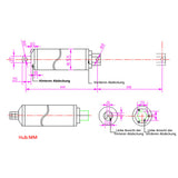 200MM Hochgeschwindigkeits Elektrischer Tubulär Linearantrieb D (Modell 0041564)