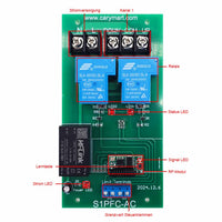 30A AC 230V Motor Funkschalter Set mit ein Fernbedienung & 4 Empfänger (Modell 0020211)