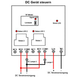 Drahtloses 30A Fernbedienungs-RF-Empfänger Sender System mit Großer Reichweitemit 2 Potentialfreie Kontakt Ausgang (Modell 0020336)