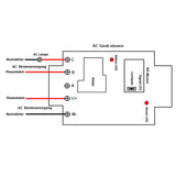 Eine Fernbedienung, vier Empfänger, 110 V/220 V Wechselstrom 30A, Kabelloses RC-System (Modell 0020314)