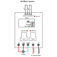 5000 Meter Funkempfänger zur Vorwärts- und Rückwärtsregelung AC-Motor