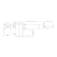 5000N 700MM-1000MM Hub Linearantrieb Elektrisch mit Fernbedienung