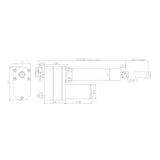 5000N 700MM-1000MM Hub Linearantrieb Elektrisch mit Fernbedienung