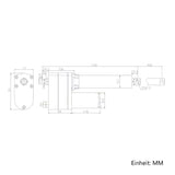 900MM 12V 24V 5000N Industrieller Linearantrieb Elektrozylinder (Modell 0041550)