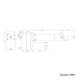 Linearmotor/Linearantrieb mit Positionsrückmeldung Potentiometer 250MM