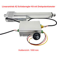 1000MM Linearantrieb-Steuerungssatz mit Schieberegler & Drehpotentiometer