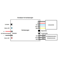 1000MM A2 Linearantrieb-Steuerungssatz mit Schieberegler & externem Potentiometer