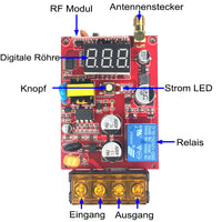 Phasen-Motorsteuerung 380V AC Ausrüstung Set Funkempfänger Controller-10A 433MHz 1-Kanal 500m Reichweite im Freife (Modell 0020069)