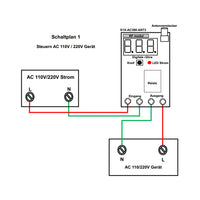 Phasen-Motorsteuerung 380V AC Ausrüstung Set Funkempfänger Controller-10A 433MHz 1-Kanal 500m Reichweite im Freife (Modell 0020069)